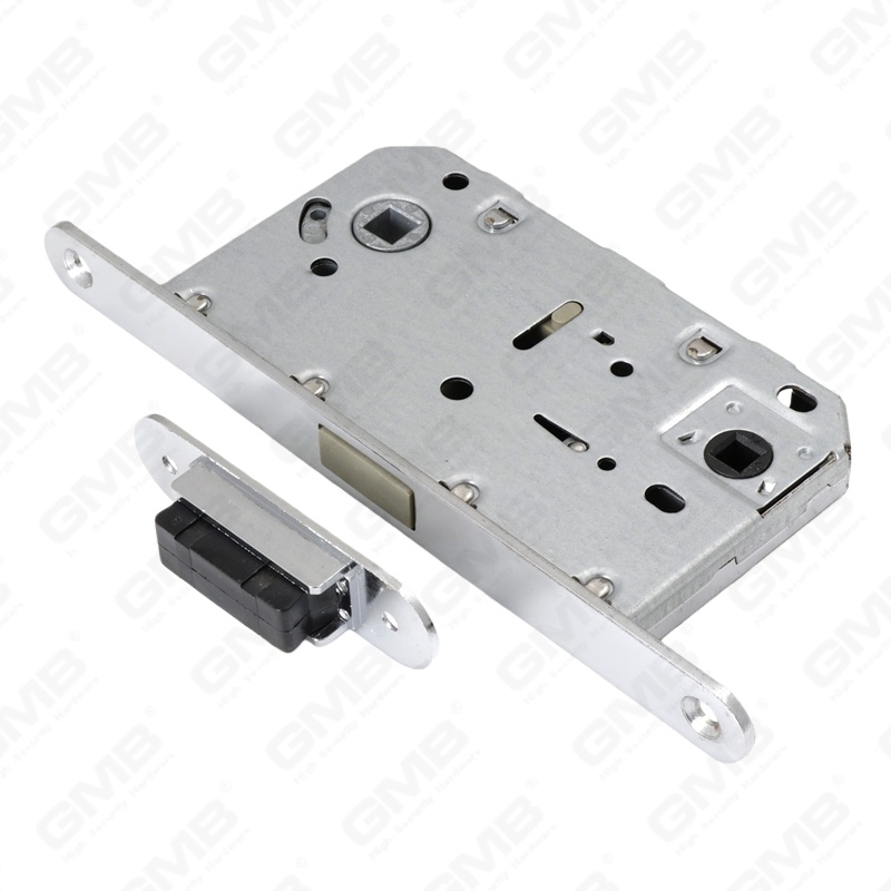 Cerradura de puerta de embutir de seguridad Pestillo magnético Cuerpo de cerradura magnética Placa de cierre diferente disponible (CX410B-S)
