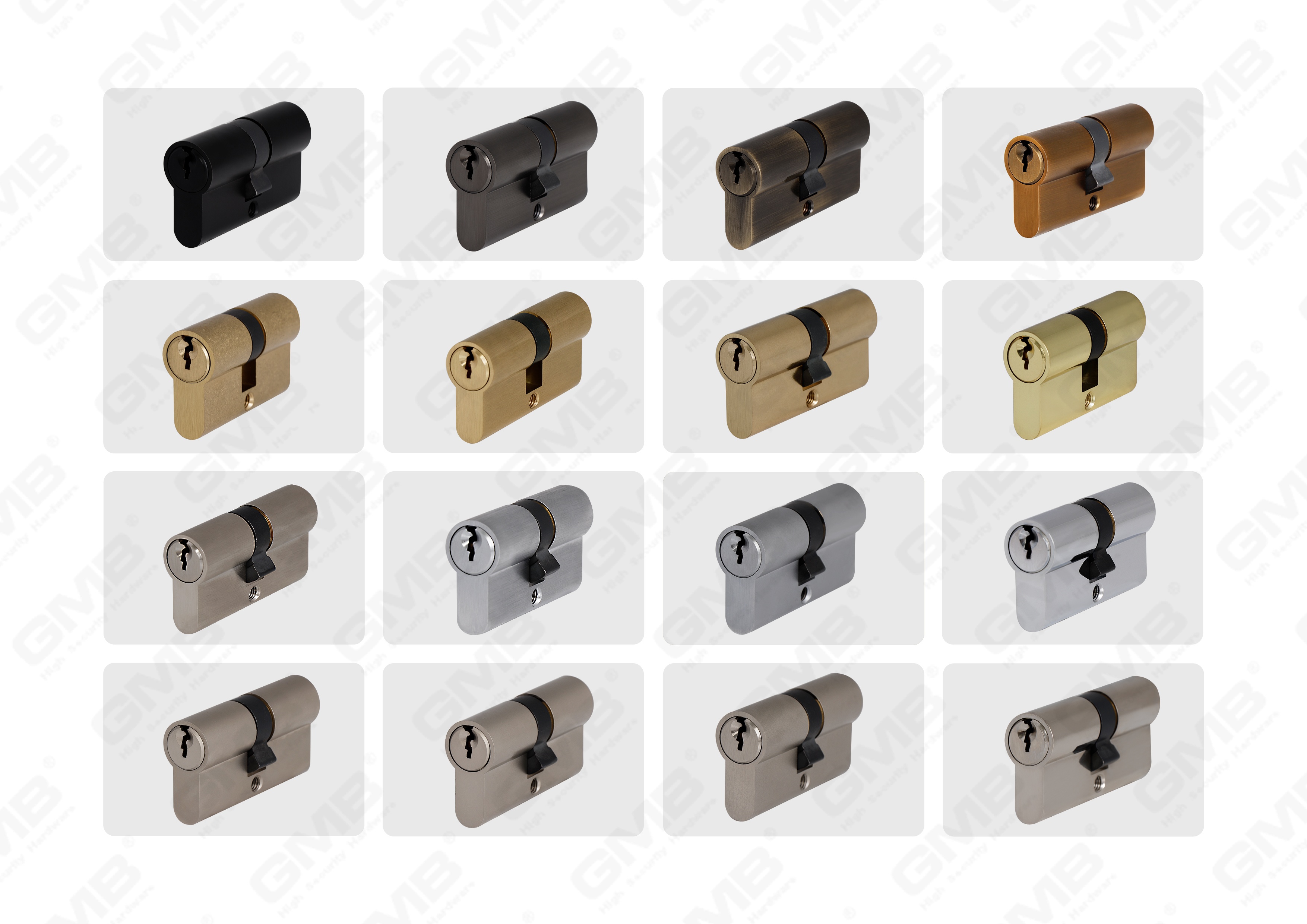 En1303 Euro embutir perfil de cerradura de puerta de alta seguridad Cilindro/Cerradura de puerta/Cilindro de lat&oacute;n