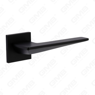 Nueva decoración moderna de la casa manija de puerta de aluminio en roseta redonda