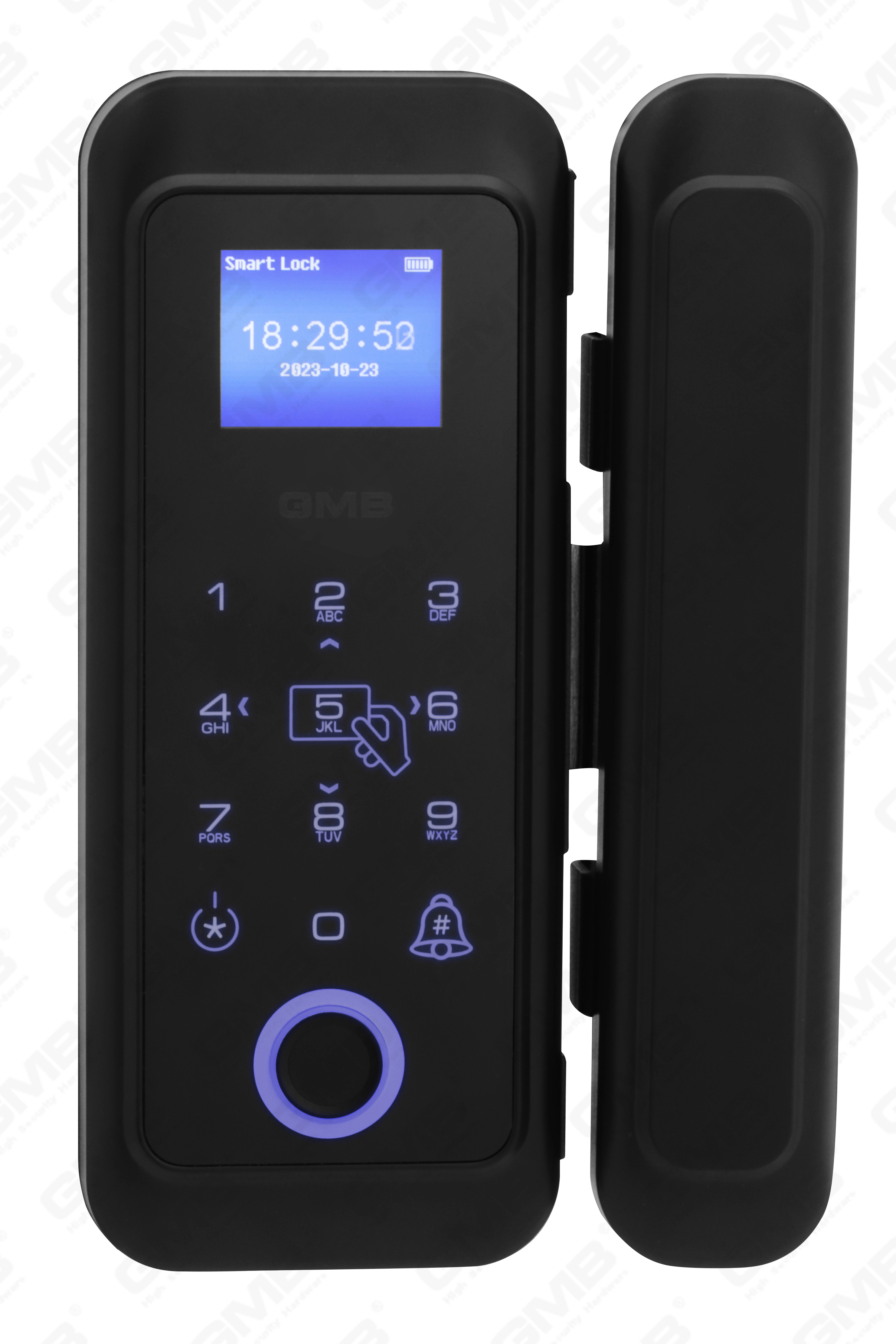 Huella digital de alta seguridad/tarjeta RFID/WiFi/Tuya/TT App Lock Digital Smart Glass Poor (254)