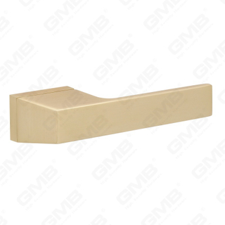 Nueva decoración moderna de la casa manija de puerta de aluminio en roseta redonda