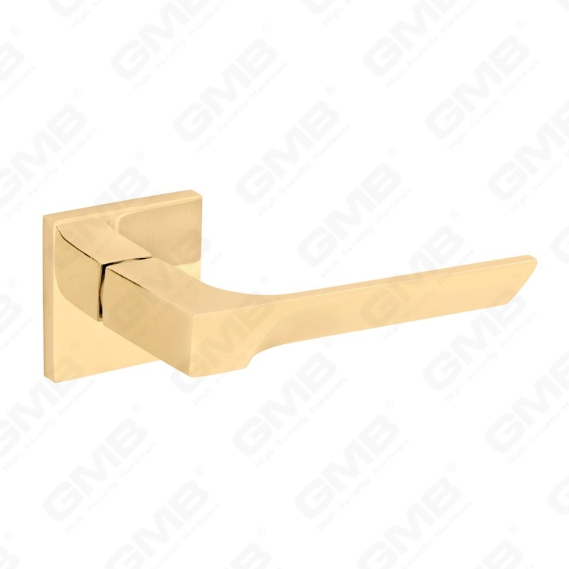 Nueva decoración moderna de la casa manija de puerta de aluminio en roseta redonda