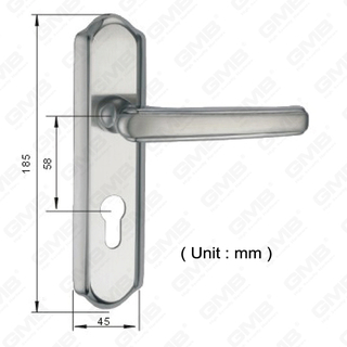 Manija de palanca de la palanca de la puerta de acero inoxidable de alta calidad #304 (HM504-HK15-SS)