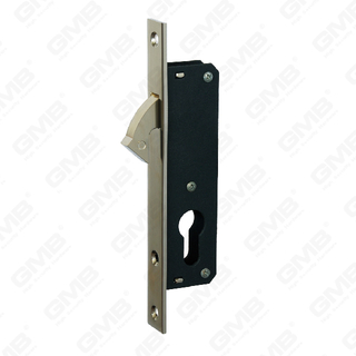 Cerradura de puerta de aluminio de alta seguridad Cerradura de cilindro de cerradura estrecha Cerradura de gancho de cuerpo para puerta corredera (6025)