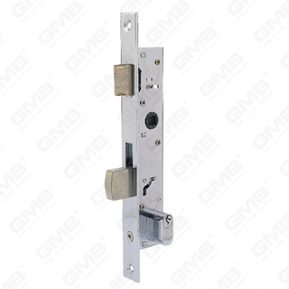 Cerradura de puerta de aluminio de alta seguridad Cuerpo de cerradura de orificio de cilindro de cerradura estrecha (1205)