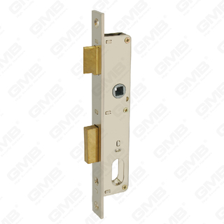 Cerradura de puerta de aluminio de alta seguridad Cuerpo de cerradura de orificio de cilindro de cerradura estrecha (1220)