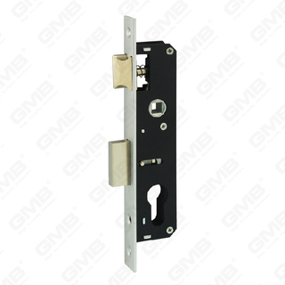 Cerradura de puerta de aluminio de alta seguridad Agujero de cilindro de cerradura estrecho Cuerpo de cerradura de guardamanos de aluminio (AL720)