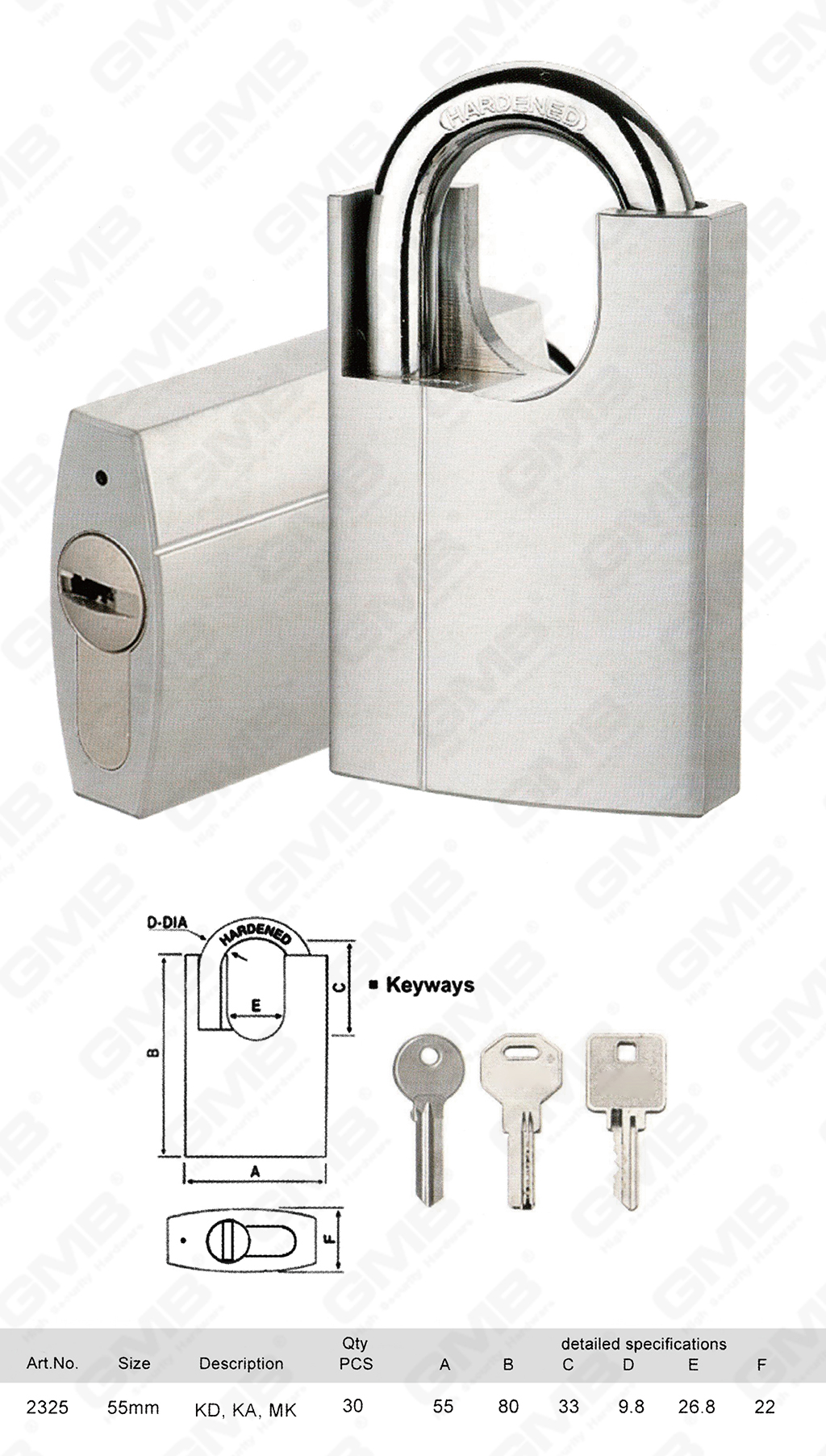 挂锁 网站 图 3_ 【232】 Candado de lat&oacute;n con grillete protegido (cilindro intercambiable) -44