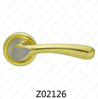 Asa de puerta de roseta de aluminio de aleación de zinc Zamak con roseta redonda (Z02126)