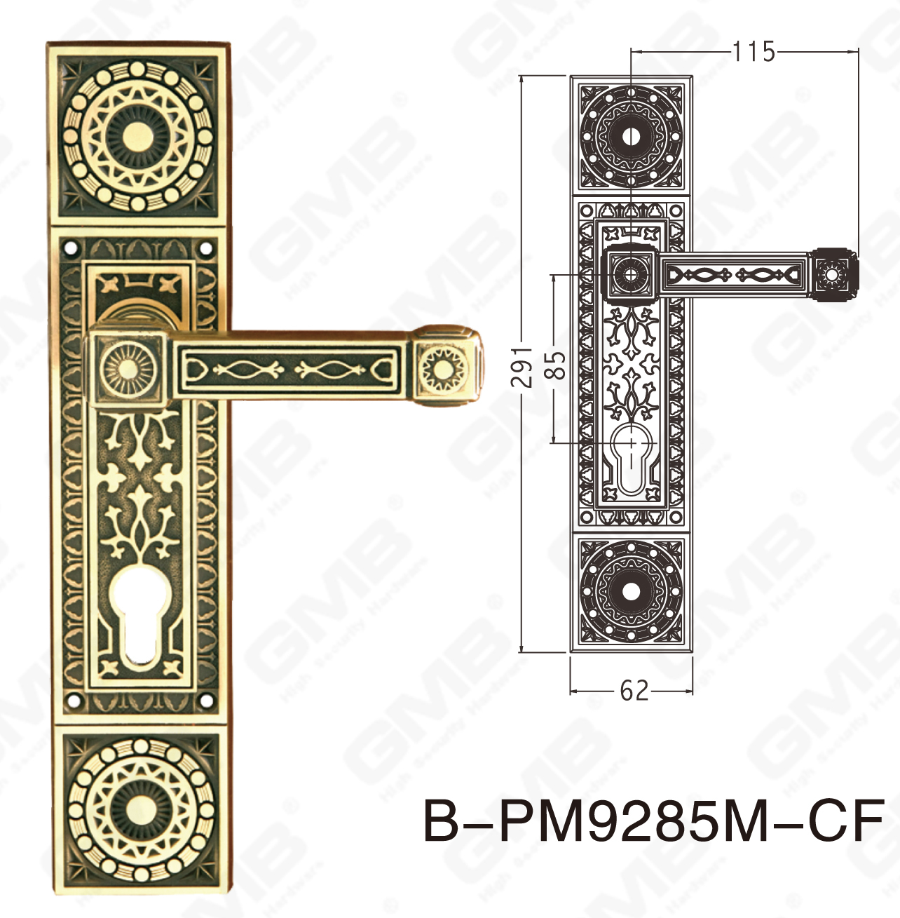 06 Brass Handle_B-PM9285M-CF-52