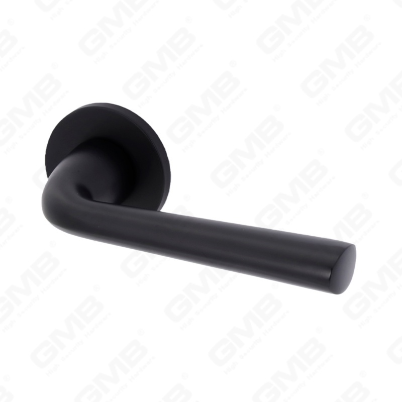 Nueva decoración moderna de la casa manija de puerta de aluminio en roseta redonda