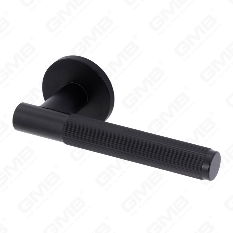 Nueva decoración moderna de la casa manija de puerta de aluminio en roseta redonda