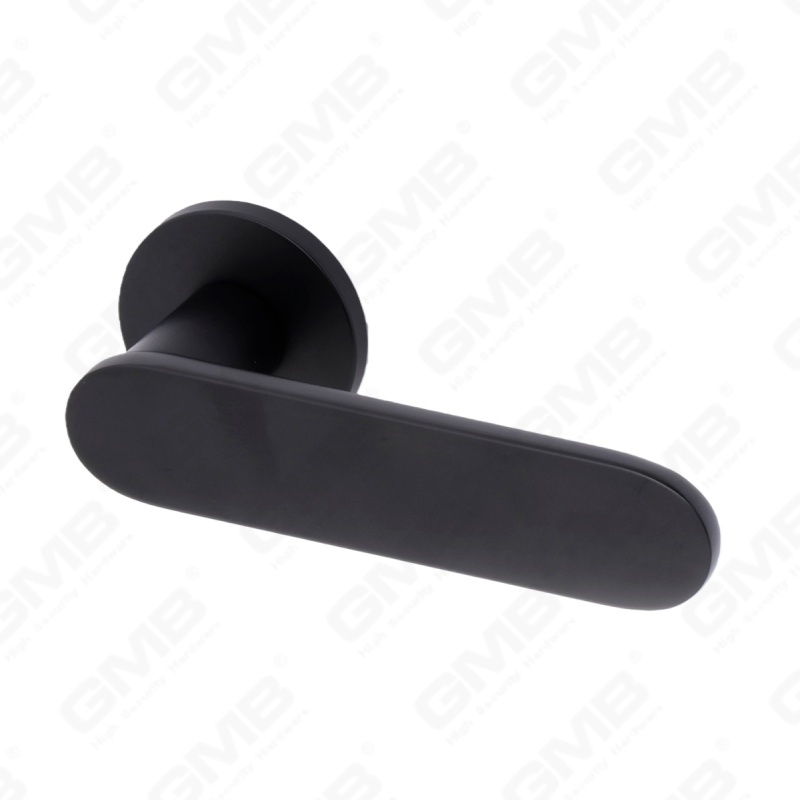 Nueva decoración moderna de la casa manija de puerta de aluminio en roseta redonda