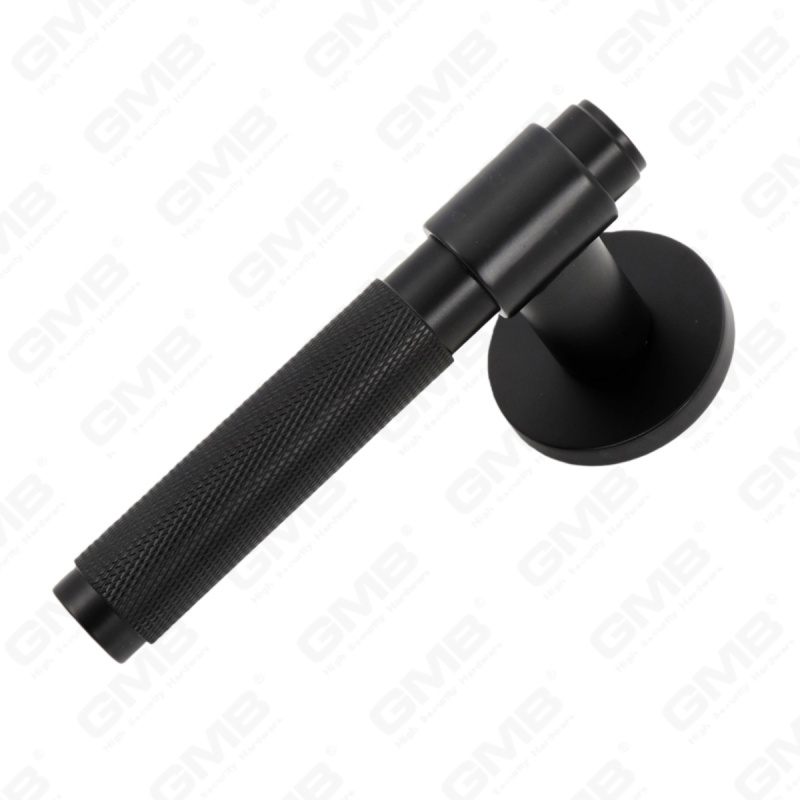 Manija de cerradura de puerta dividida de aleación de zinc sólido simple y moderna en roseta redonda （Z062411）