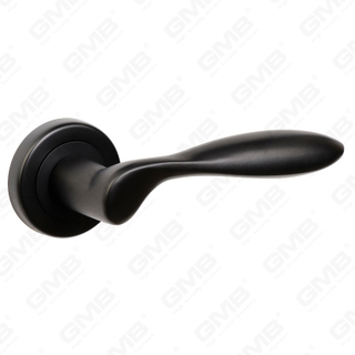 Manija de cerradura de puerta dividida de aleación de zinc sólido simple y moderna en roseta redonda （Z062420）