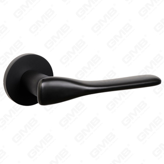 Manija de cerradura de puerta dividida de aleación de zinc sólido simple y moderna en roseta redonda （Z062419）