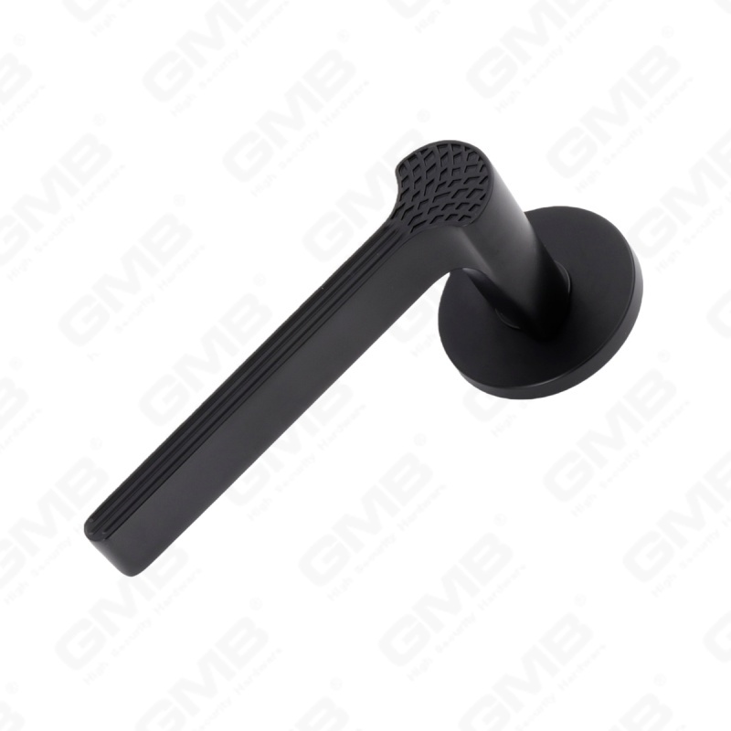 Nueva decoración moderna de la casa manija de puerta de aluminio en roseta redonda