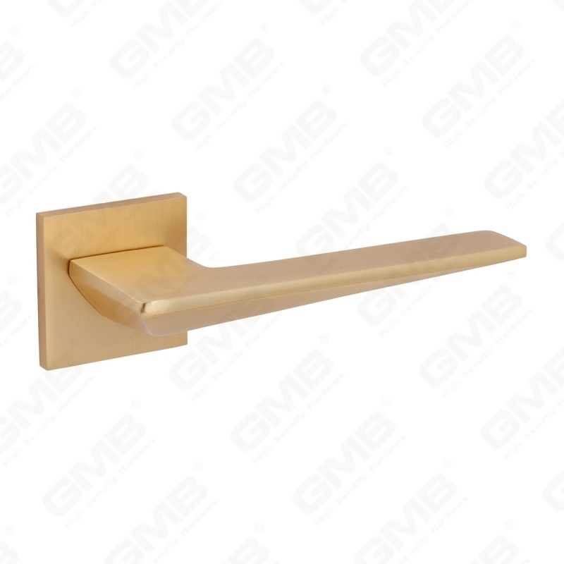 Nueva decoración moderna de la casa manija de puerta de aluminio en roseta redonda