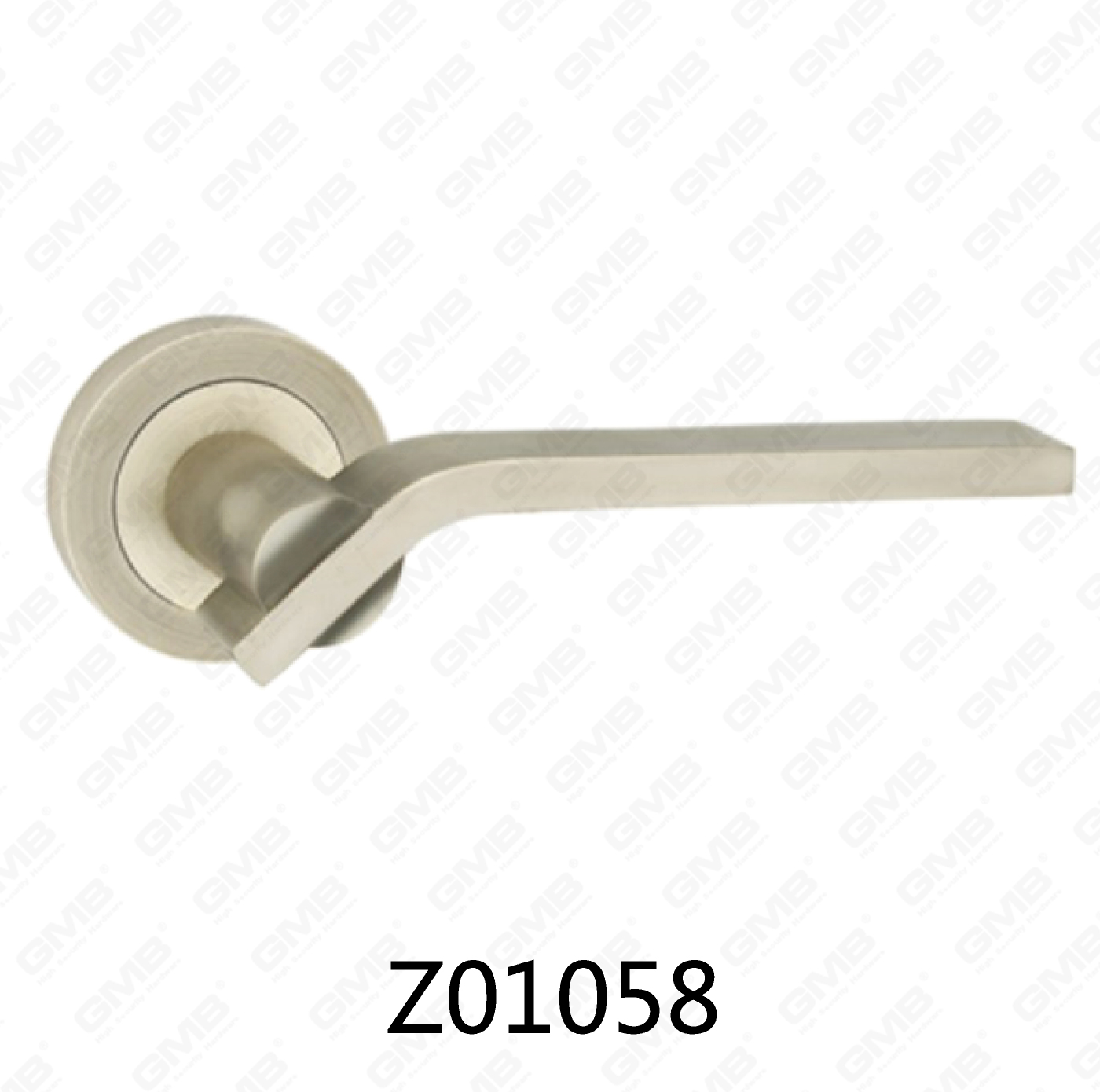 Asa de puerta de roseta de aluminio de aleación de zinc Zamak con roseta redonda (Z01058)