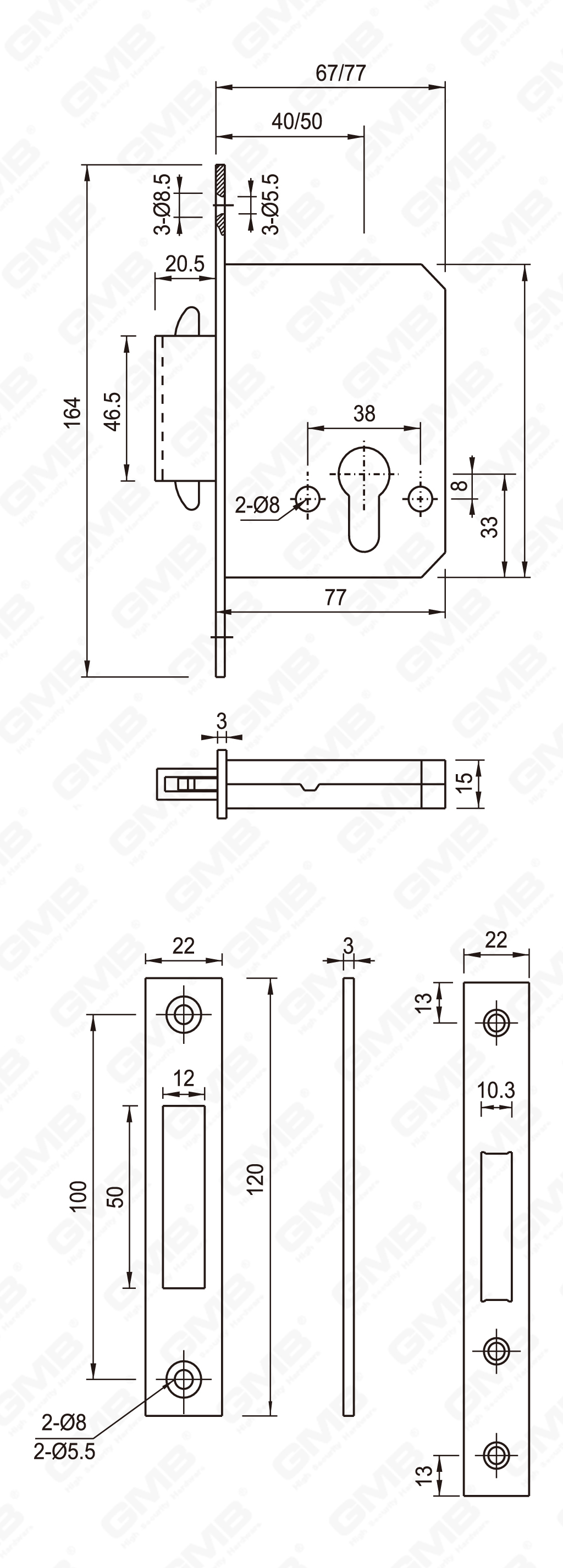 04 Lock_40s-50 de acero inoxidable