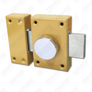 Seguridad Nigh Latch Lock Cerradura de acero con perilla giratoria Cerradura de cerrojo Cerradura de borde Cerradura de cilindro de borde (858)