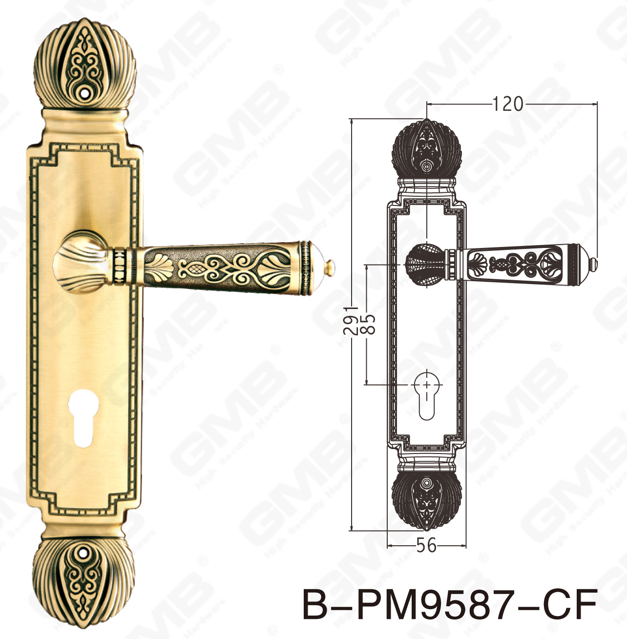 06 Brass Handle_B-PM9587-CF-56