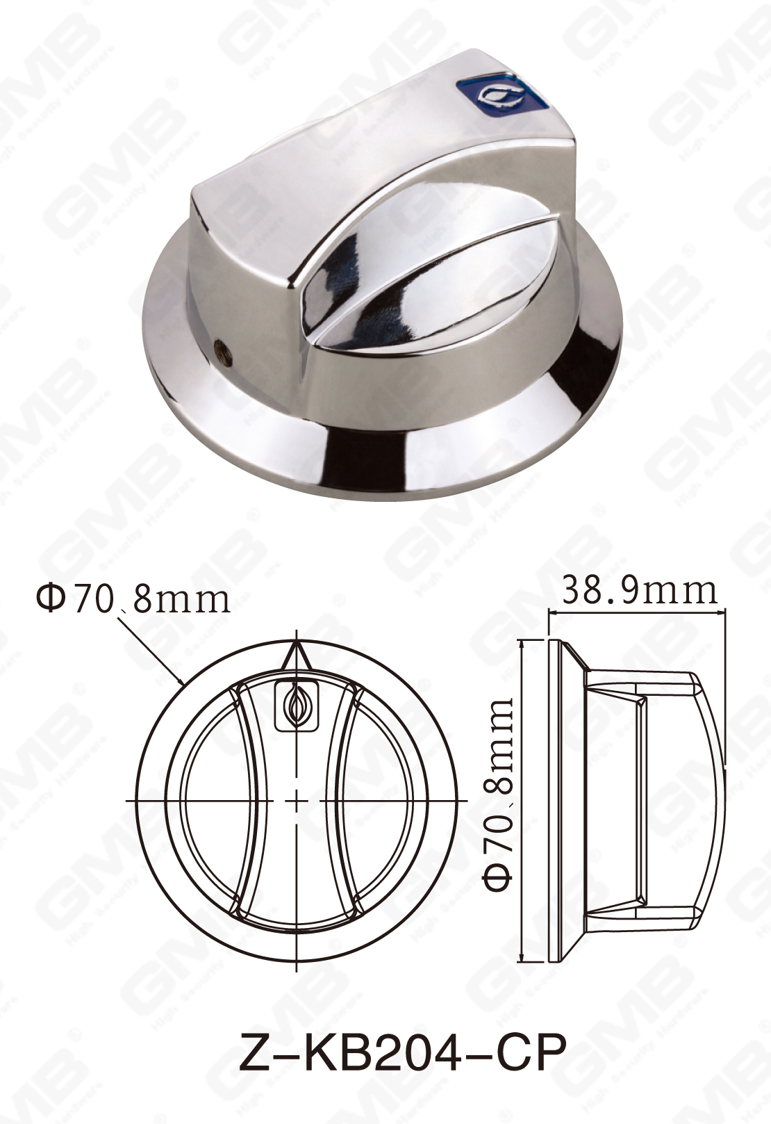 06 Mango de lat&oacute;n _Z-KB204-CP-82