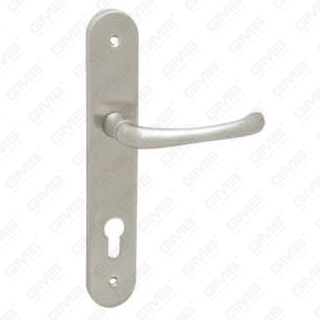 Tirador de puerta de aluminio oxigenado en la placa de la placa de la manija de la puerta (215B)