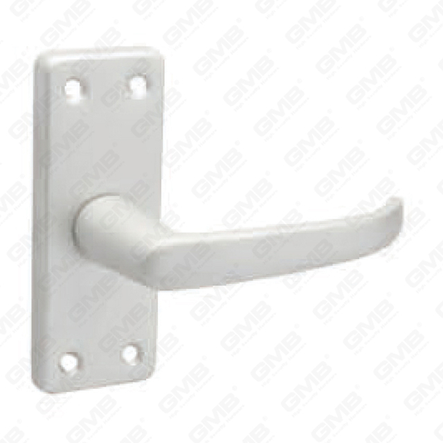 Tirador de puerta de aluminio oxigenado en placa Tirador de puerta de placa (31044)