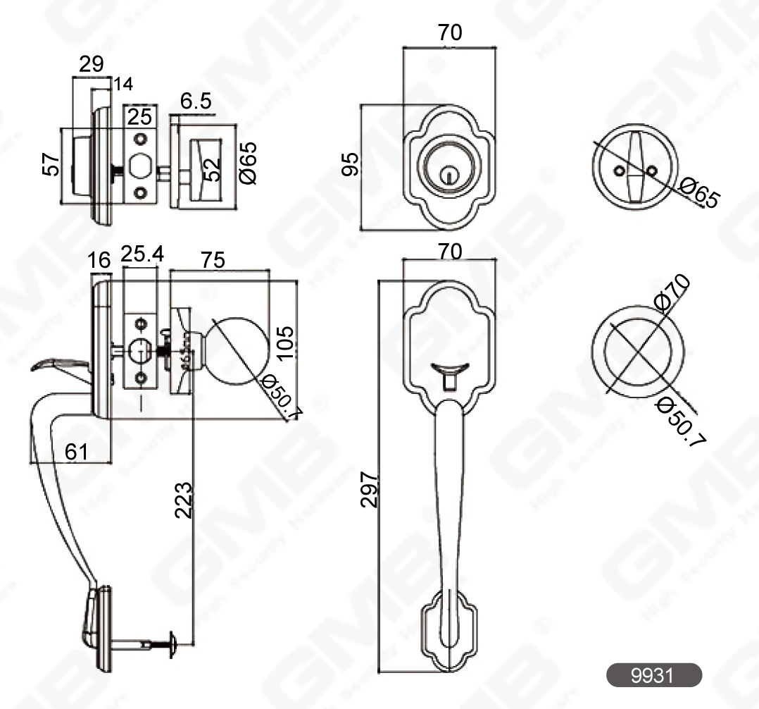 01 Serie de bloqueo de mango de agarre-42