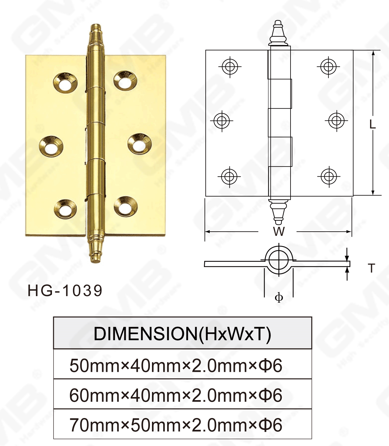 Serie de bisagras de lat&oacute;n_HG-1039-79