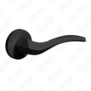 Nueva decoración moderna de la casa manija de puerta de aluminio en roseta redonda