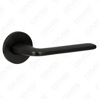 Nueva decoración moderna de la casa manija de puerta de aluminio en roseta redonda