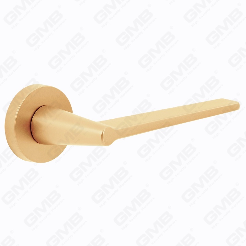 Manija de cerradura de puerta dividida de aleación de zinc sólido simple y moderna en roseta redonda （Z062403）