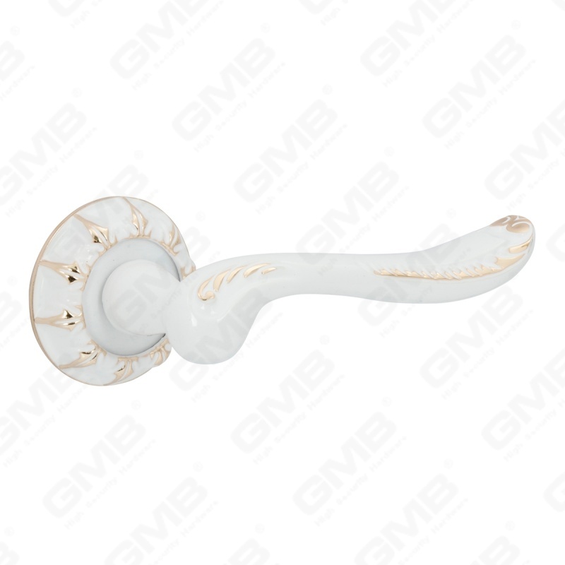 Nueva decoración moderna de la casa manija de puerta de aluminio en roseta redonda