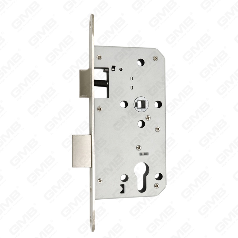 Cuerpo de cerradura con orificio para cilindro de puerta de embutir de acero inoxidable de alta seguridad para puertas de madera o acero (Serie 85Z)