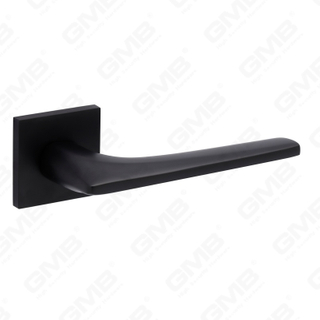 Nueva decoración moderna de la casa manija de puerta de aluminio en roseta redonda