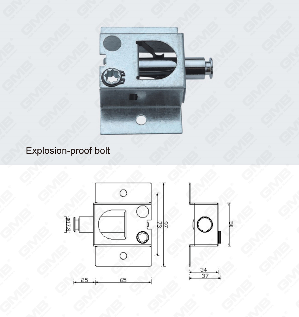 01 Alto Security Mortise Lock_107 Bolt-74 a prueba de explosiones