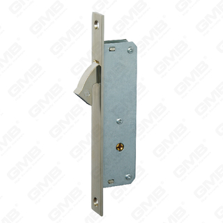 Cerradura de puerta de aluminio de alta seguridad Cerradura estrecha Cerradura de orificio de llave cruzada Cerradura de gancho de cuerpo para puerta corredera (6025S)