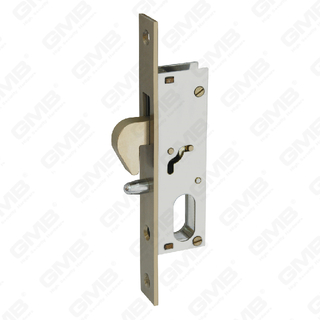 Cerradura de puerta de aluminio de alta seguridad Cerradura de cilindro de cerradura estrecha Cerradura de gancho de cuerpo para puerta corredera (1680HP)
