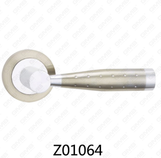 Asa de puerta de roseta de aluminio de aleación de zinc Zamak con roseta redonda (Z01064)