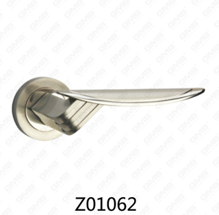 Rosetón de aluminio de aleación de zinc Zamak Manija de puerta con roseta redonda (Z01062)