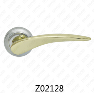 Asa de puerta de roseta de aluminio de aleación de zinc Zamak con roseta redonda (Z02128)