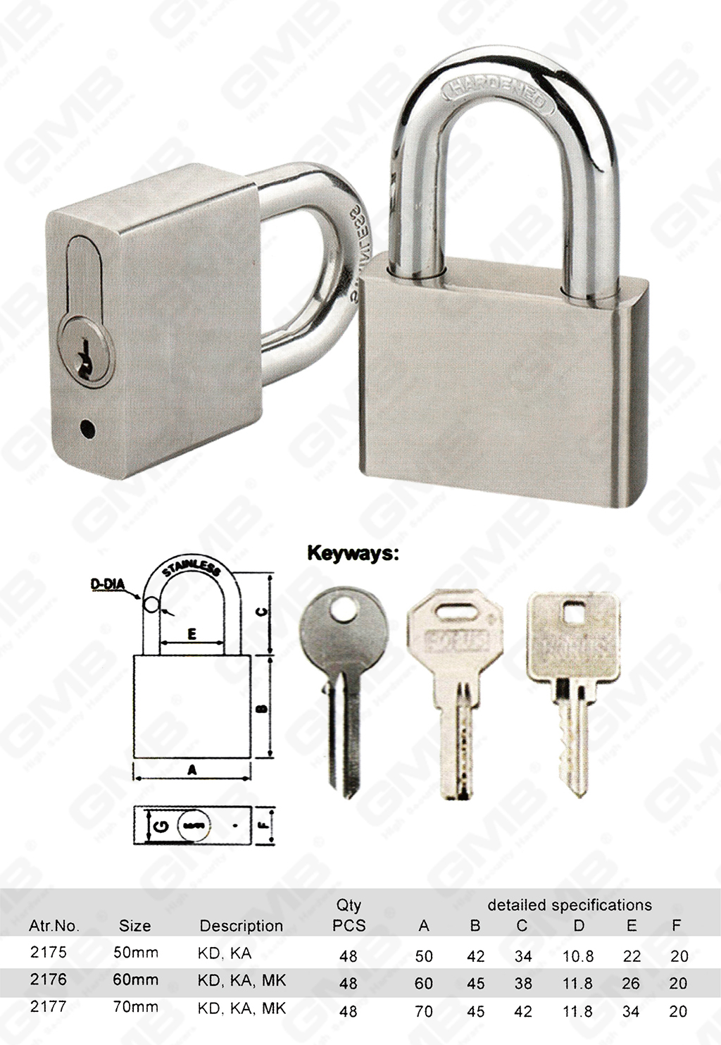 挂锁 网站 图 3_ 【217】 Candado cuadrado de lat&oacute;n con cilindro intercambiable-42