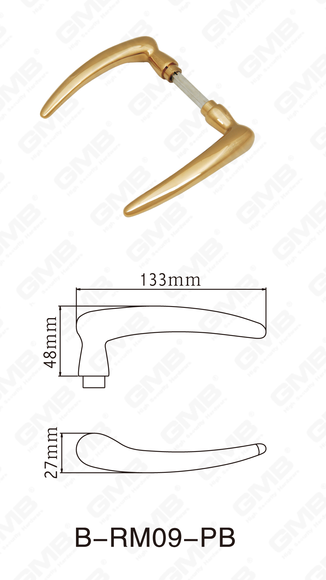 06 Brass Handle_B-RM09-PB-88
