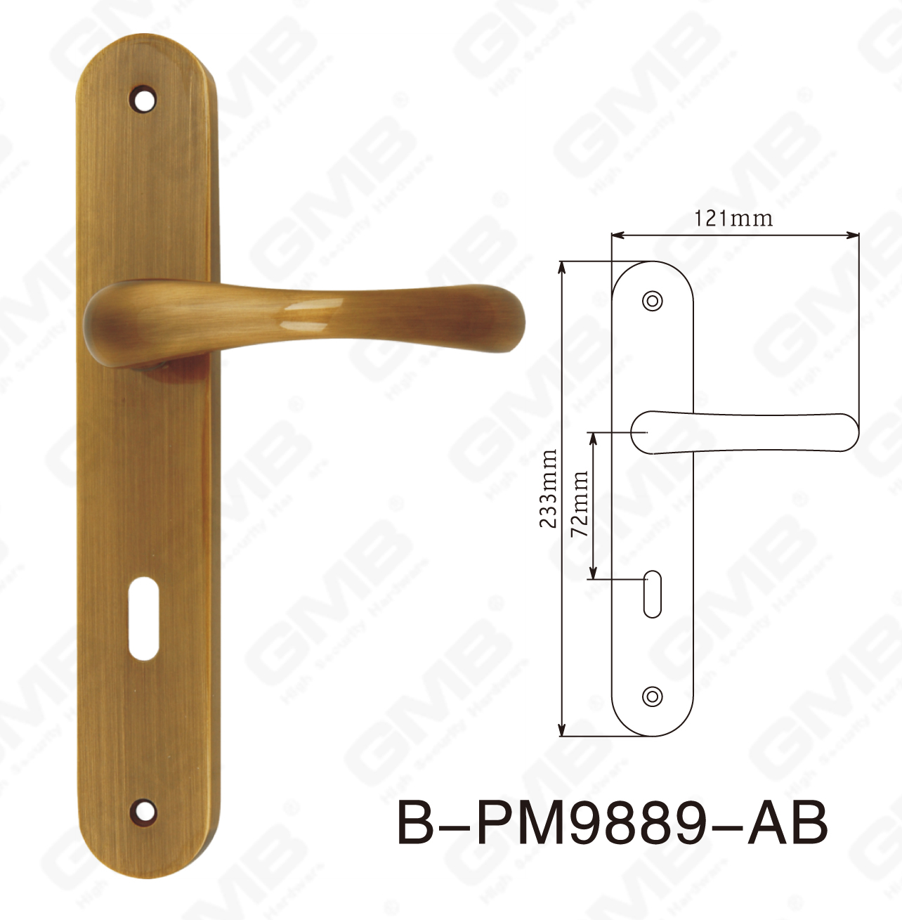 06 Brass Handle_B-PM9889-AB-60