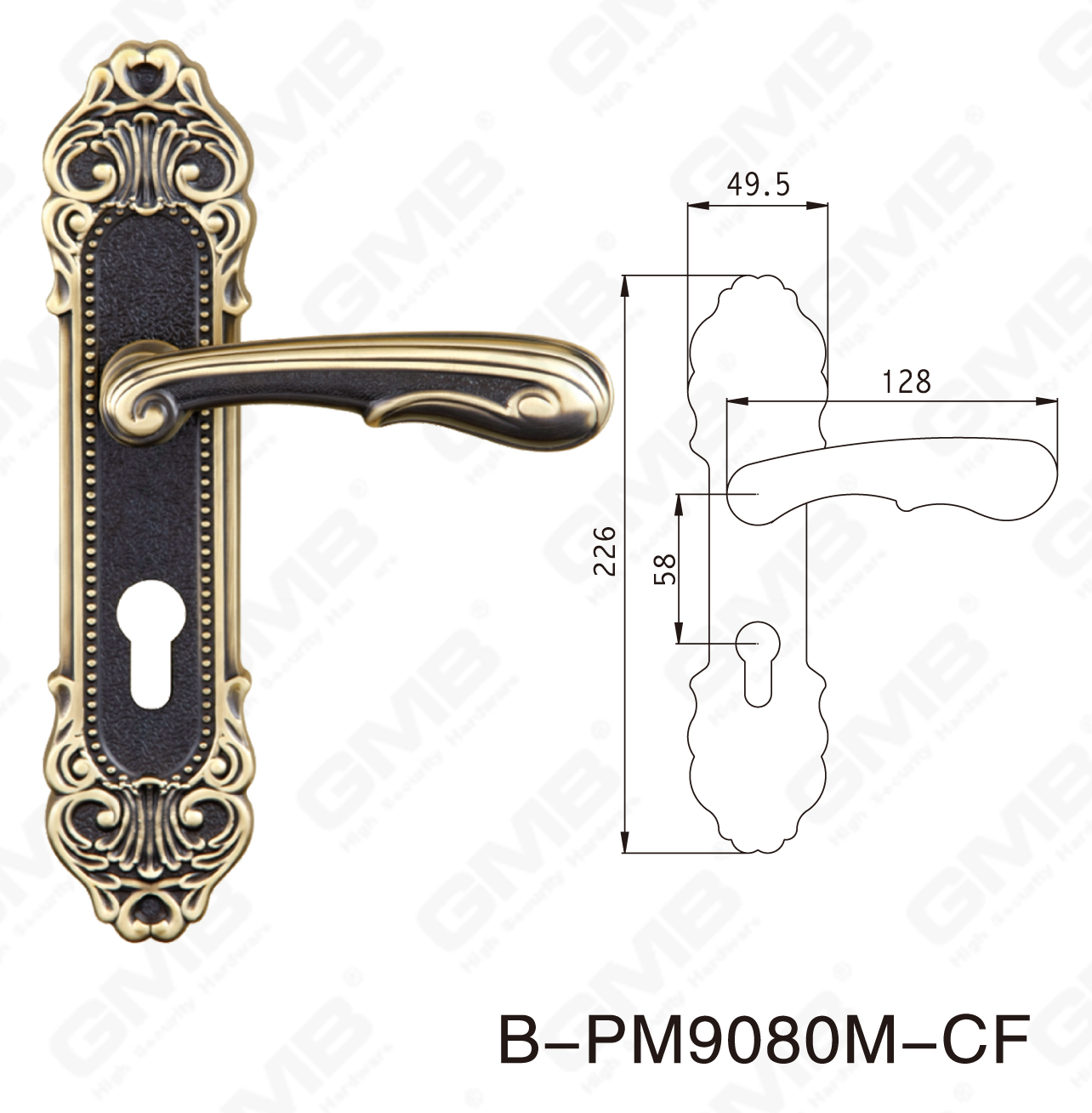 06 Brass Handle_B-PM9080M-CF-48