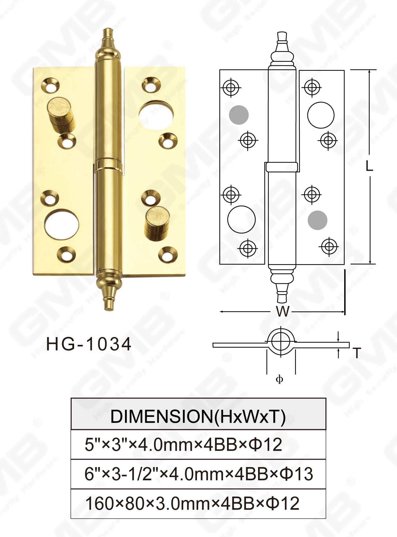 Serie de bisagras de lat&oacute;n_HG-1034-73