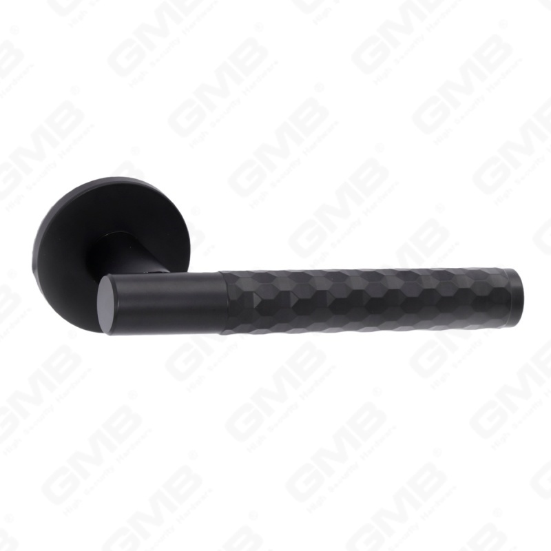 Nueva decoración moderna de la casa manija de puerta de aluminio en roseta redonda