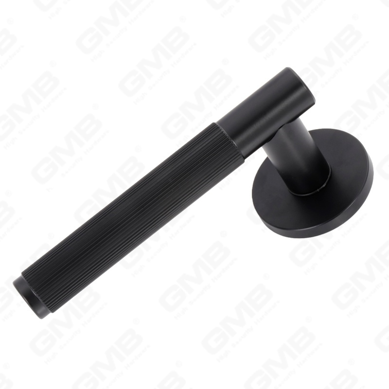 Nueva decoración moderna de la casa manija de puerta de aluminio en roseta redonda